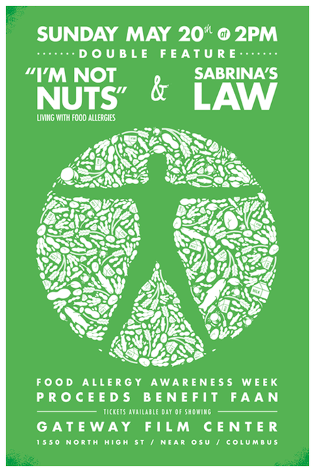 Detail of Food Allergy Awareness Double Feature Movie Poster